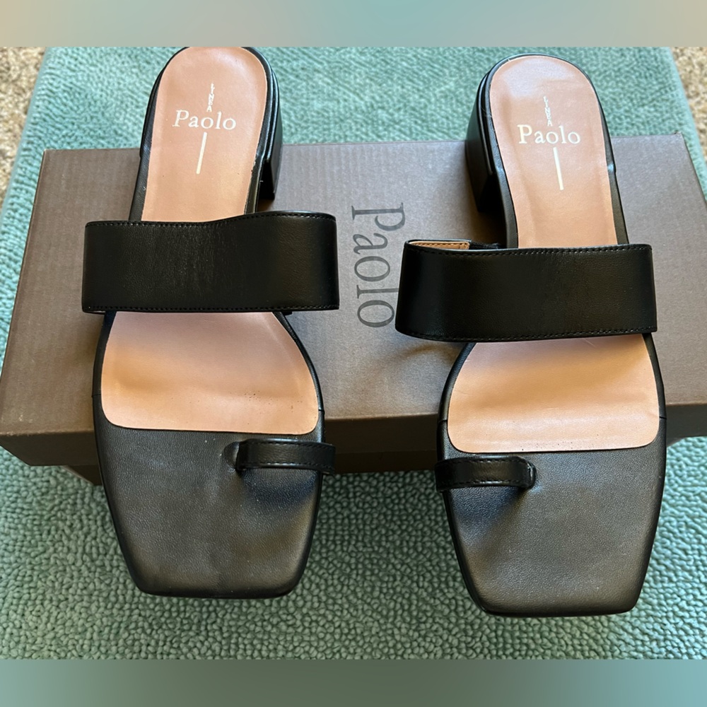 Lily Toe Loop Black Nappa NORDSTOM